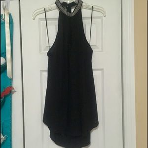 XL balck w/ silver detailing halter